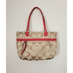 Coach handbag Brown & Hot Pink D1282-19863  with dust bag NEEDS SOME CLEANING